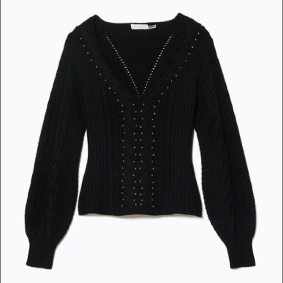 Ramy Brook Sweaters - Ramy Brook Claude Wool Beaded Sweater NWT